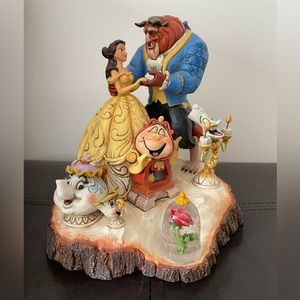 Jim Shore Disney Traditions Beauty & Beast - Carved by heart